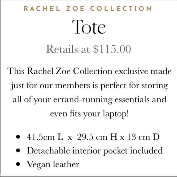 Rachel Zoe Burgundy Tote Bag - Picture 5 of 12